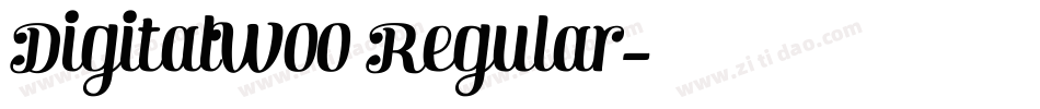 DigitalW00 Regular字体转换